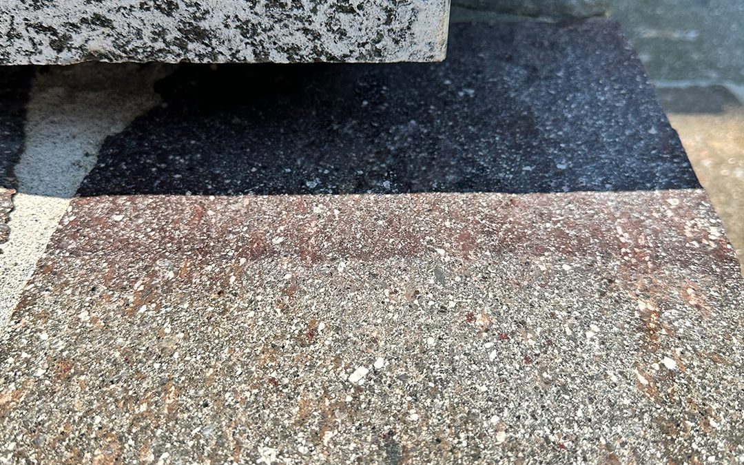 Restoration of an external surface in porphyry