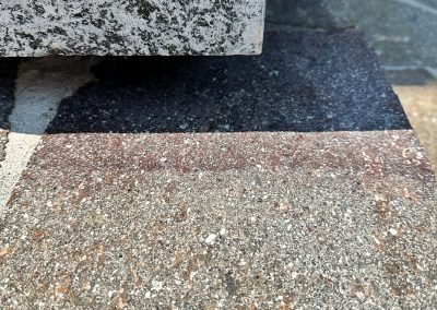 Restoration of an external surface in porphyry